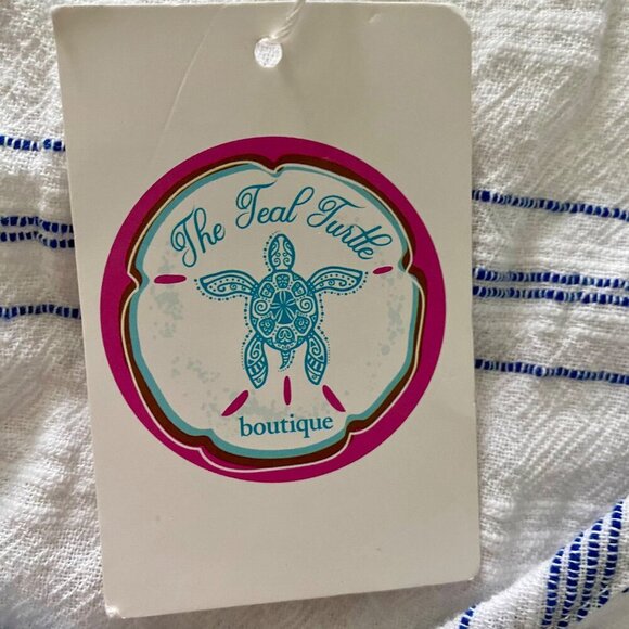 White Birch Weekend at the Lake Cotton Short Sleeve Dress with Pockets NEW NWT - Picture 11 of 11